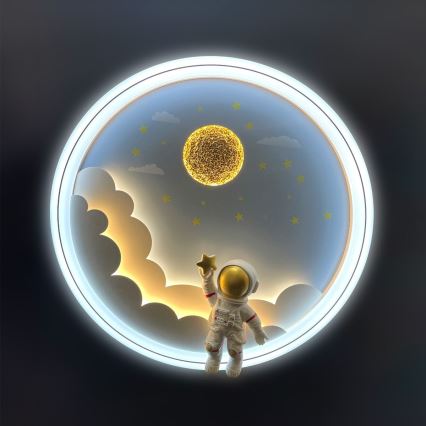 Brilagi - Dimmable LED Children's Ceiling Light LED/42W/230V 3000/5700K Astronaut