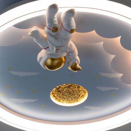 Brilagi - Dimmable LED Children's Ceiling Light LED/42W/230V 3000/5700K Astronaut