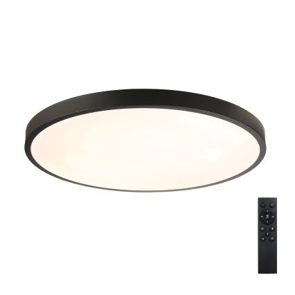 Brilagi - GLASS POOL DOUBLE Dimmable LED Ceiling Light 80W/230V, Tunable White 3000–6000K, 60 cm, Black + Remote Control