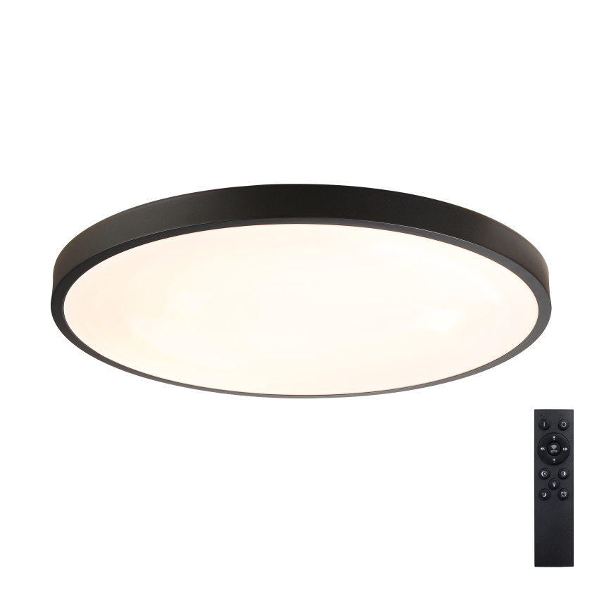 Brilagi - GLASS POOL DOUBLE Dimmable LED Ceiling Light 80W/230V, Tunable White 3000–6000K, 60 cm, Black + Remote Control