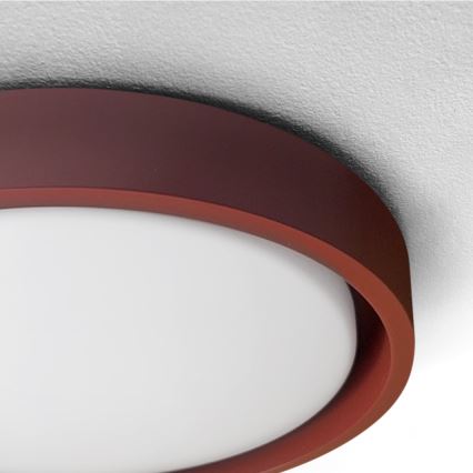 Brilagi - MATTEO LED Dimmable Ceiling Light, 48W (230V), 3000–6500K, Ø41 cm, Red + Remote Control