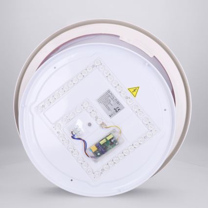Brilagi - MATTEO LED Dimmable Ceiling Light, 48W (230V), 3000–6500K, Ø41 cm, Red + Remote Control