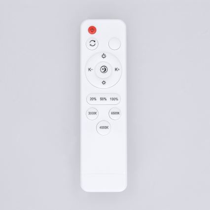 Brilagi - MATTEO LED Dimmable Ceiling Light, 48W (230V), 3000–6500K, Ø41 cm, Red + Remote Control