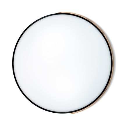 Brilagi - PILANA Dimmable LED Ceiling Light LED/72W/230V 3000-6500K Oak/Black Ø 80 cm + Remote Control