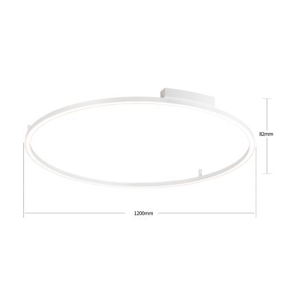 Brilagi - PORTOFINO Dimmable LED Ceiling Light LED/85W/230V 3000-6000K Ø 120 cm White + Remote Control