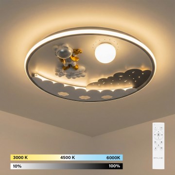 Brilagi - Dimmable LED Kids' Ceiling Light ASTRO 68W/230V 3000-6000K Ø 49 cm + Remote Control