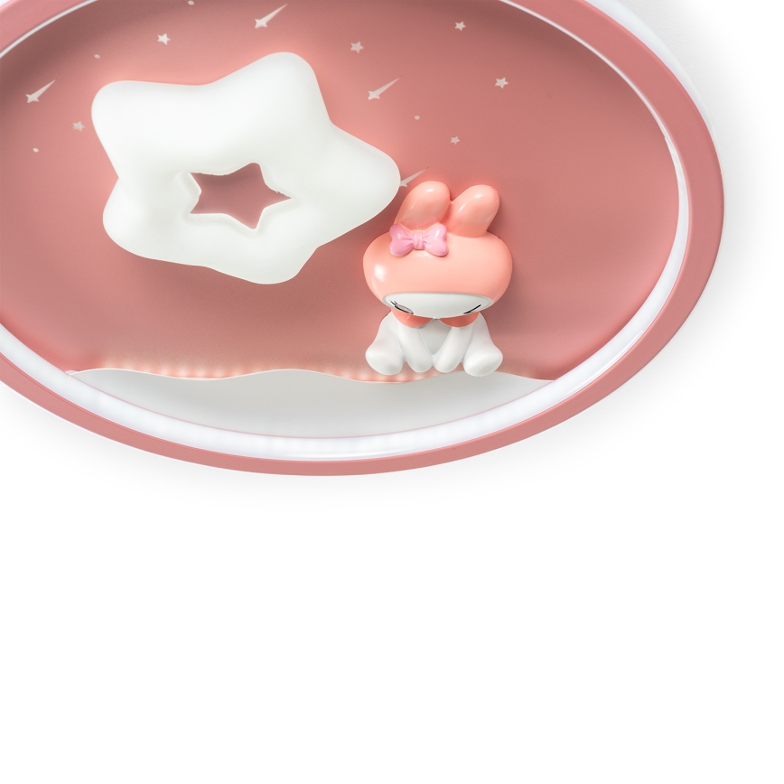 Brilagi - Dimmable LED Kids' Ceiling Light BUNNY LED/83W/230V 3000-6000K Ø49 cm + Remote Control