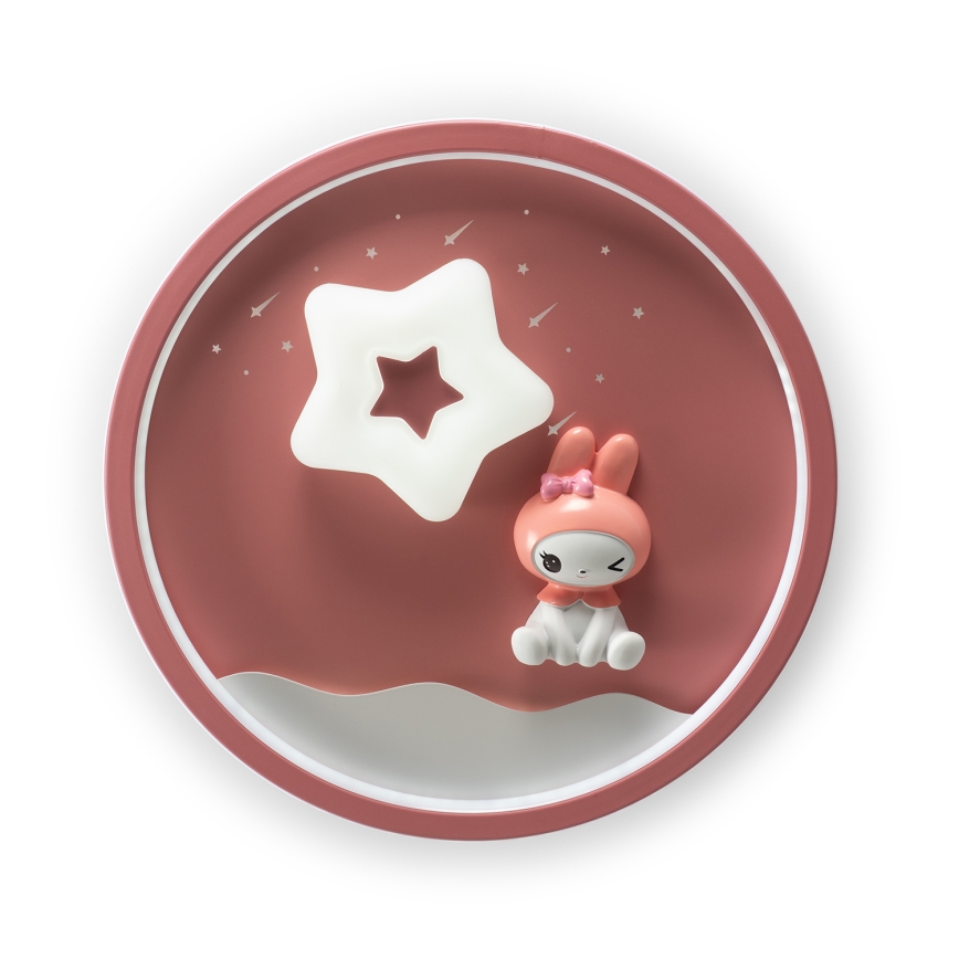 Brilagi - Dimmable LED Kids' Ceiling Light BUNNY LED/83W/230V 3000-6000K Ø49 cm + Remote Control