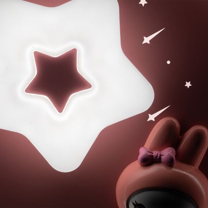 Brilagi - Dimmable LED Kids' Ceiling Light BUNNY LED/83W/230V 3000-6000K Ø49 cm + Remote Control