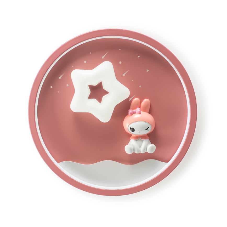 Brilagi - Dimmable LED Kids' Ceiling Light BUNNY LED/83W/230V 3000-6000K Ø49 cm + Remote Control