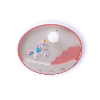 Brilagi - LED Dimmable Children's Ceiling Light UNICORN LED/68W/230V 3000-6000K Ø 49 cm + remote control