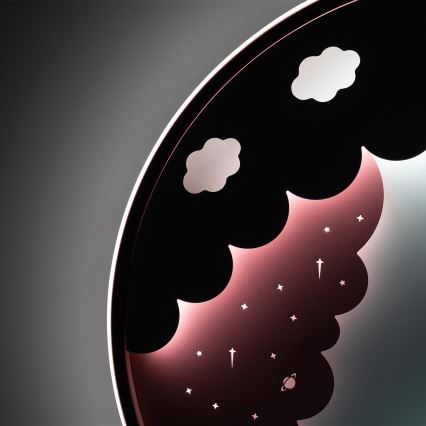 Brilagi - LED Dimmable Children's Ceiling Light UNICORN LED/68W/230V 3000-6000K Ø 49 cm + remote control