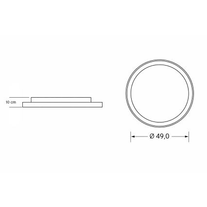 Brilagi - LED Dimmable Children's Ceiling Light UNICORN LED/68W/230V 3000-6000K Ø 49 cm + remote control