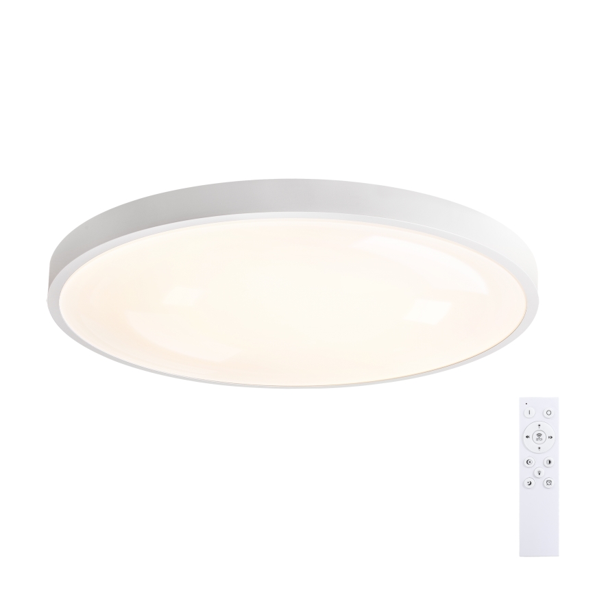Brilagi - Dimmable LED ceiling light GLASS POOL DOUBLE LED/80W/230V 3000-6000K 60 cm white + remote control