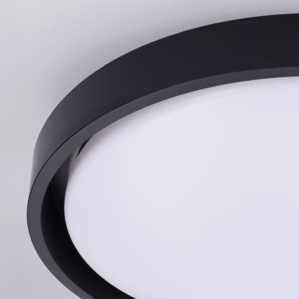 Brilagi - MATTEO LED Dimmable Ceiling Light LED/48W/230V 3000-6500K Ø41 cm Black + Remote Control