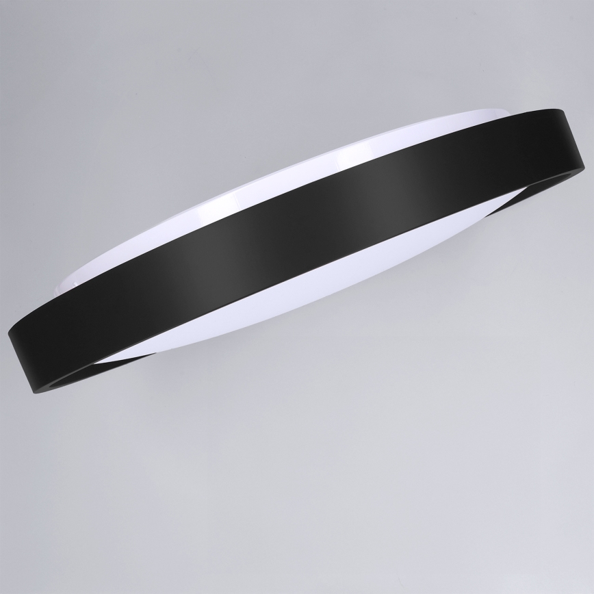 Brilagi - MATTEO LED Dimmable Ceiling Light LED/48W/230V 3000-6500K Ø41 cm Black + Remote Control