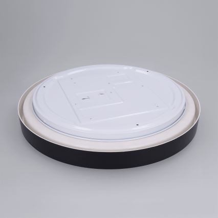 Brilagi - MATTEO LED Dimmable Ceiling Light LED/48W/230V 3000-6500K Ø41 cm Black + Remote Control