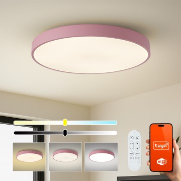 Brilagi - Dimmable LED Light Fixture POOL SMART LED/100W/230V Ø 80 cm Tuya Wi‑Fi + Remote Control, Pink