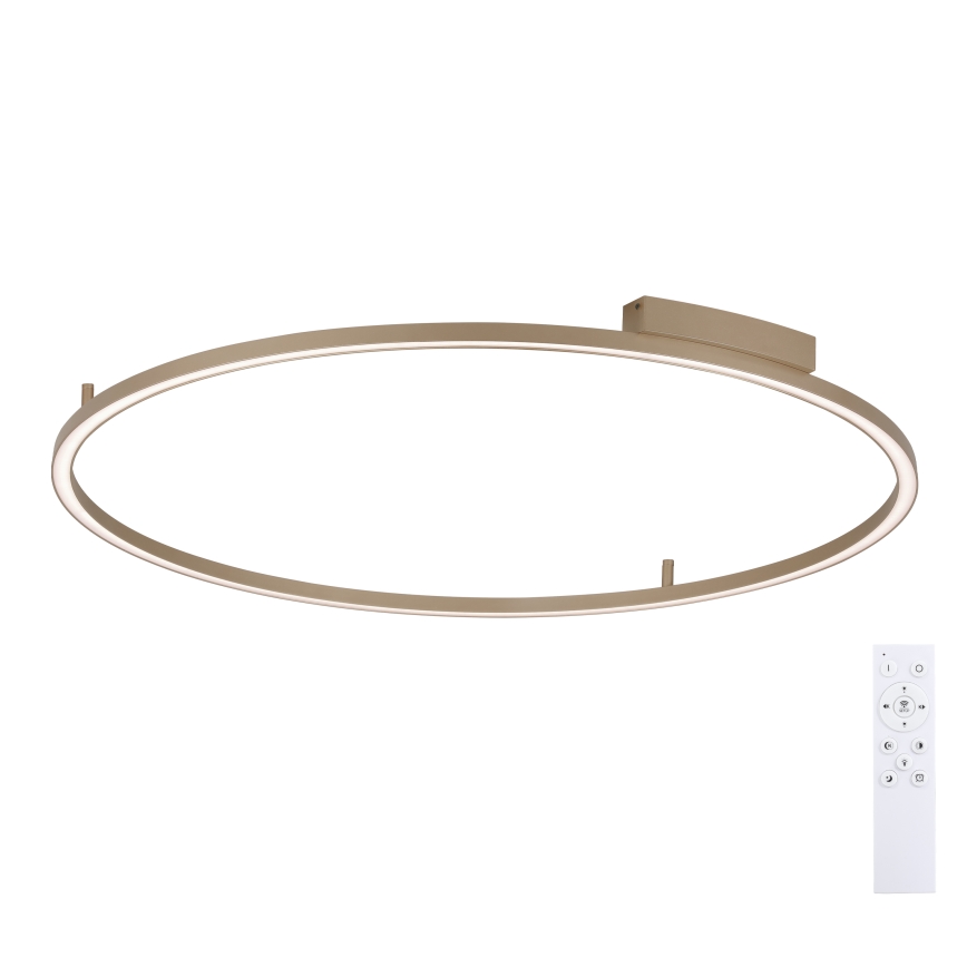 Brilagi - PORTOFINO Dimmable LED Ceiling Light, 85W, 230V, 3000–6000K, Ø 120 cm, Beige + Remote Control