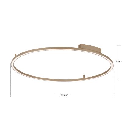 Brilagi - PORTOFINO Dimmable LED Ceiling Light, 85W, 230V, 3000–6000K, Ø 120 cm, Beige + Remote Control