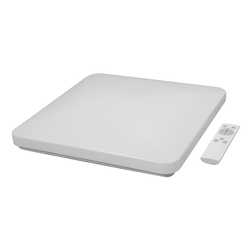 Brilagi - VELVET SQUARE LED Dimmable Ceiling Light LED/24W/230V 43x43 cm 3000/4000/6500K + Remote Control Pink