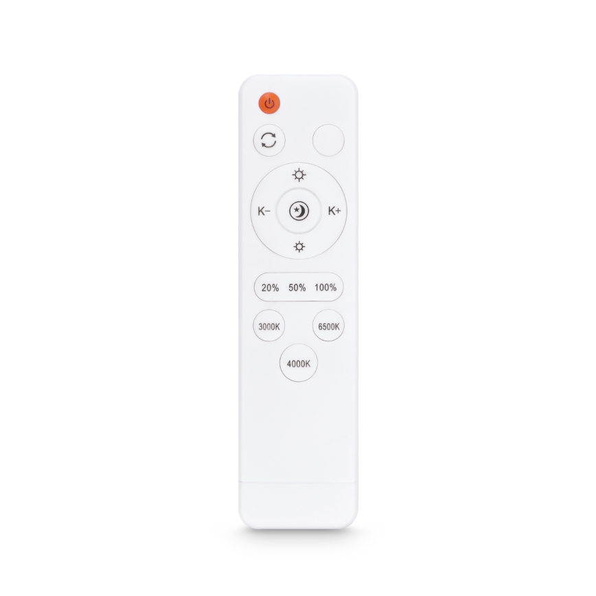 Brilagi - PILANA 48W LED Dimmable Ceiling Light 230V, 3000–6500K, Oak/White, 42×42 cm + Remote Control