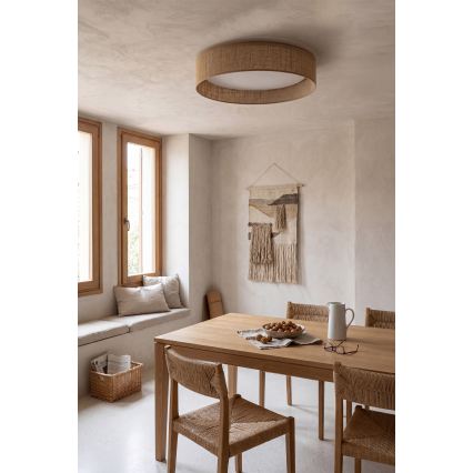 BRILAGI - VELVET SMARTIX LED Dimmable Ceiling Light LED/36W/230V 3000–6000K Ø55 cm Beige Wi‑Fi Tuya Beacon + Remote Control
