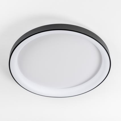 Brilagi - FALCON II Dimmable LED Ceiling Light, 108W, 230V, 3000–6500K (tunable white), Ø 80 cm, Black + Remote Control
