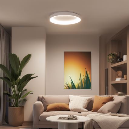 Brilagi - FALCON II Dimmable LED Ceiling Light, 108W, 230V, 3000–6500K, Ø 80 cm, White + Remote Control