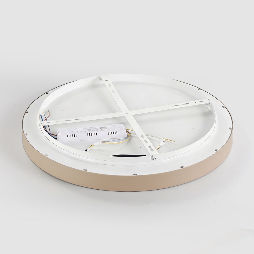 Brilagi - GLASS POOL DOUBLE Dimmable LED Ceiling Light/48W/230V 3000-6000K 40 cm Beige + Remote Control