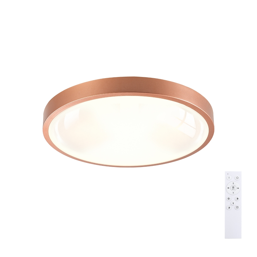 BRILAGI - Dimmable LED ceiling light GLASS POOL DOUBLE LED/48W/230V Ø 40 cm copper + remote control