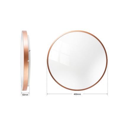 BRILAGI - Dimmable LED ceiling light GLASS POOL DOUBLE LED/48W/230V Ø 40 cm copper + remote control