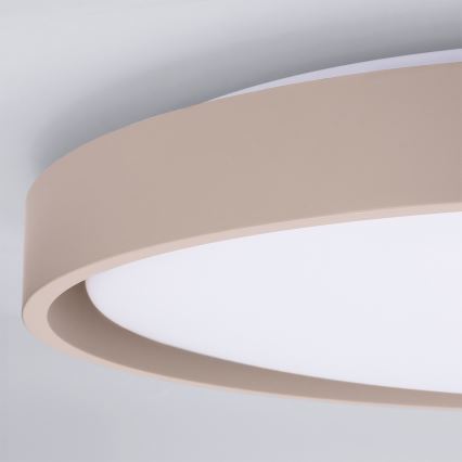 Brilagi - MATTEO Dimmable LED Ceiling Light, 60W/230V, 3000–6500K, Ø 51.5 cm, Taupe + Remote Control