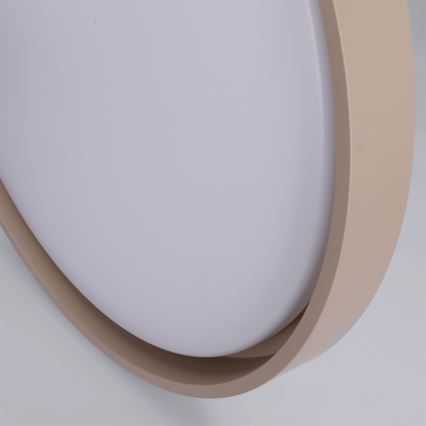 Brilagi - MATTEO Dimmable LED Ceiling Light, 60W/230V, 3000–6500K, Ø 51.5 cm, Taupe + Remote Control