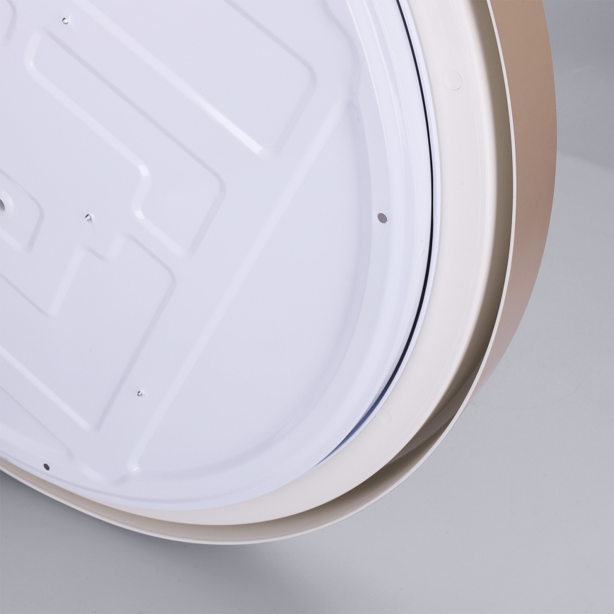 Brilagi - MATTEO Dimmable LED Ceiling Light, 60W/230V, 3000–6500K, Ø 51.5 cm, Taupe + Remote Control