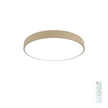 Brilagi - LED Dimmable Ceiling Light POOL LED/60W/230V 3000-6000K Ø 60 cm beige + remote control