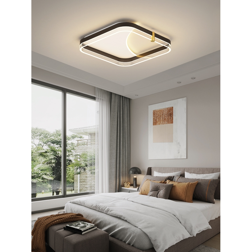 Brilagi - LED Dimmable Ceiling Light SIRELI LED/56W/230V 3000-6000K 40x40 cm + Remote Control
