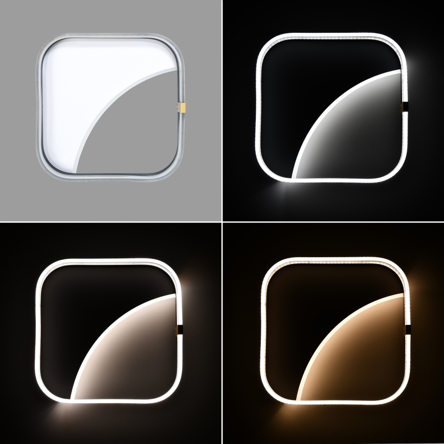 Brilagi - LED Dimmable Ceiling Light SIRELI LED/56W/230V 3000-6000K 40x40 cm + Remote Control