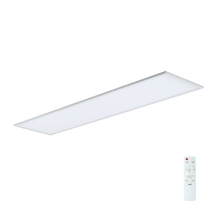 Brilagi - SLIMFRAME LED Dimmable Ceiling Fixture, 58W, 230V, 120 x 30 cm, 3000–6000 K, White + Remote Control