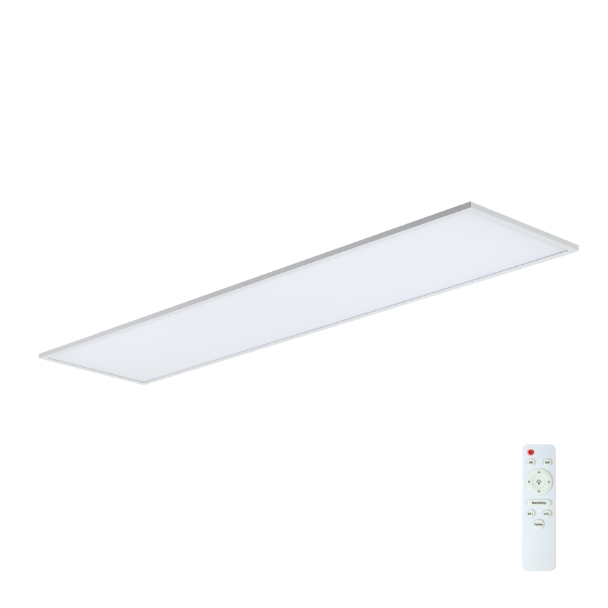 Brilagi - SLIMFRAME LED Dimmable Ceiling Fixture, 58W, 230V, 120 x 30 cm, 3000–6000 K, White + Remote Control