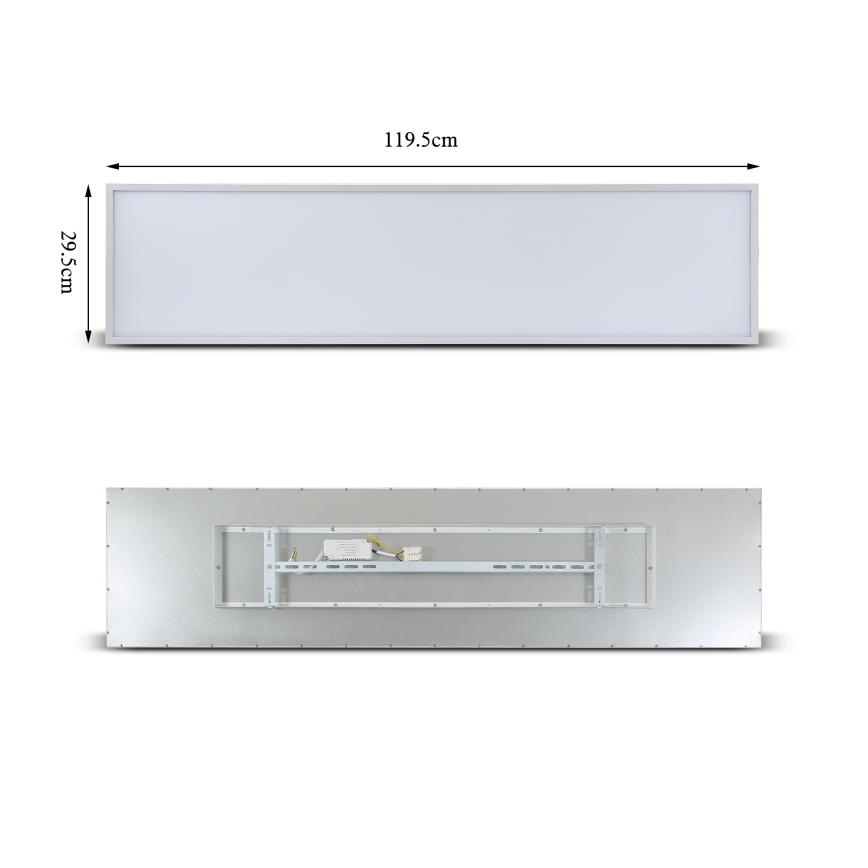 Brilagi - SLIMFRAME LED Dimmable Ceiling Fixture, 58W, 230V, 120 x 30 cm, 3000–6000 K, White + Remote Control