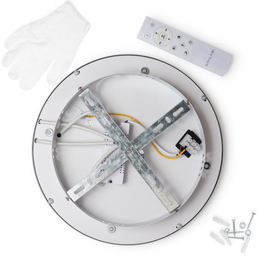 Brilagi - TRIVARO Dimmable LED Ceiling Light 72W/230V 3000–6000K Ø40 cm + Remote Control