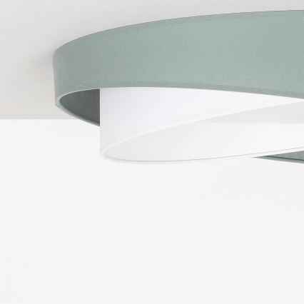 BRILAGI - Dimmable ceiling light VELVET TWIST LED/36W/230V 3000-6000K Ø 65 cm Wi-Fi Tuya Beacon green/white + remote control