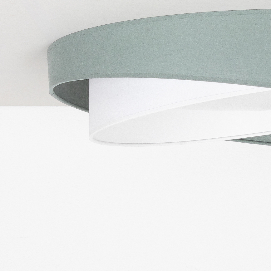 BRILAGI - Dimmable ceiling light VELVET TWIST LED/36W/230V 3000-6000K Ø 65 cm Wi-Fi Tuya Beacon green/white + remote control
