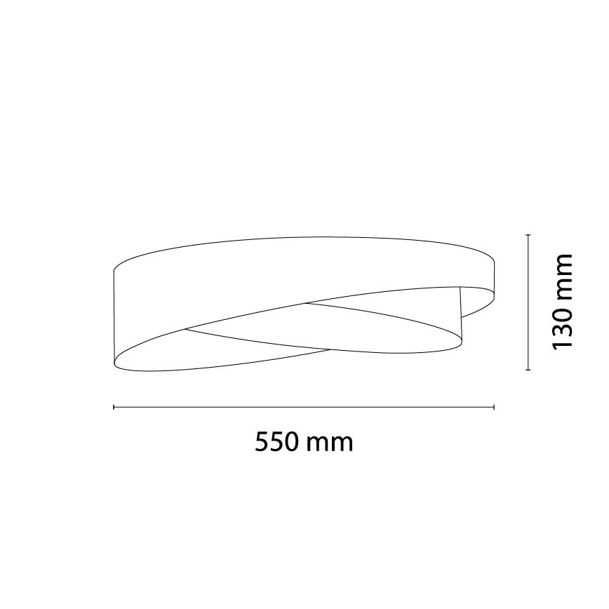 BRILAGI - Dimmable ceiling light VELVET TWIST LED/36W/230V 3000-6000K Ø 65 cm Wi-Fi Tuya Beacon green/white + remote control