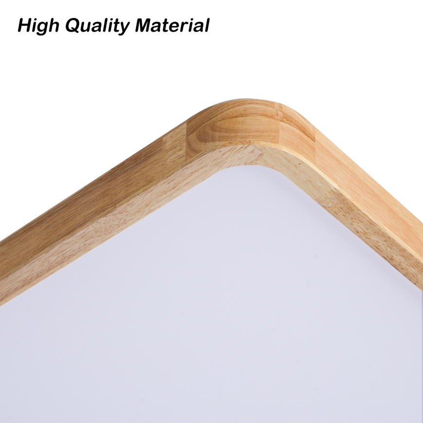 BRILAGI - LED Dimmable Ceiling Light WOODLINE SQUARE LED/180W/230V 3000-6000K Oak 100x100 cm + Remote Control