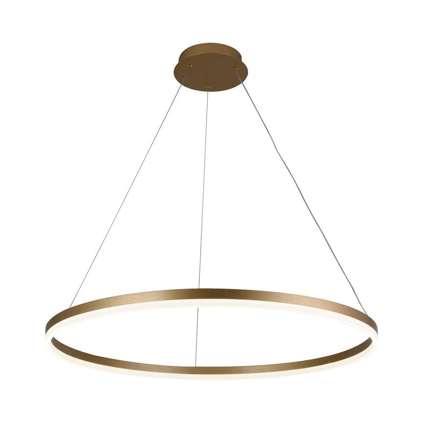 Brilagi - CIRCLE dimmable LED cable pendant LED/55W/230V 3000-6500K Ø 80 cm gold + remote control