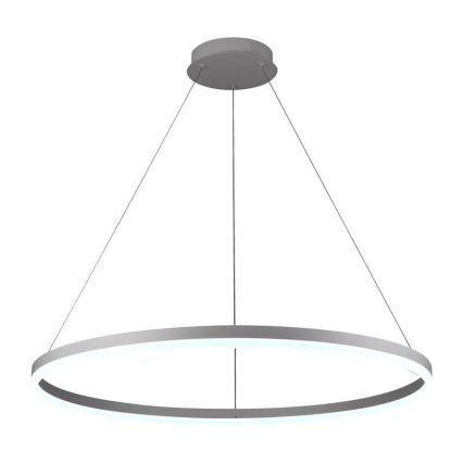 Brilagi - CIRCLE LED dimmable pendant light suspended on cable, LED 55W/230V, 3000–6500K, Ø 80 cm, white + remote control