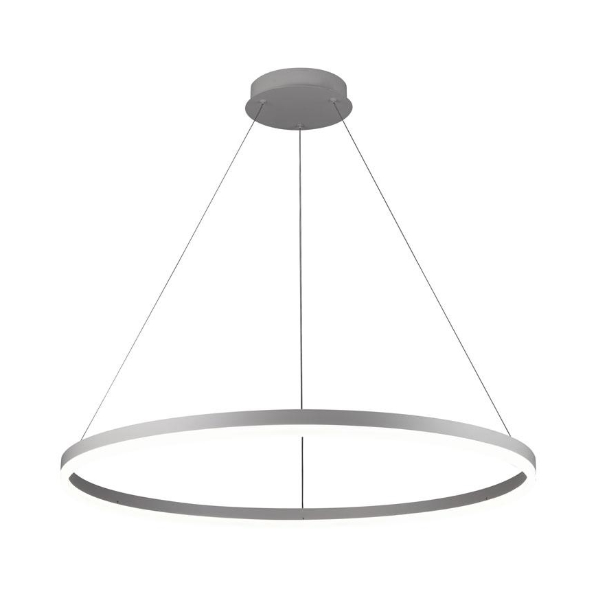 Brilagi - CIRCLE LED dimmable pendant light suspended on cable, LED 55W/230V, 3000–6500K, Ø 80 cm, white + remote control