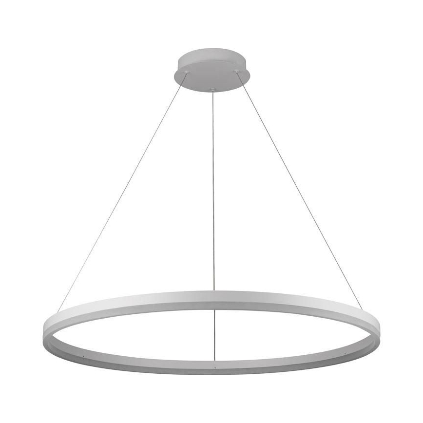 Brilagi - CIRCLE LED dimmable pendant light suspended on cable, LED 55W/230V, 3000–6500K, Ø 80 cm, white + remote control
